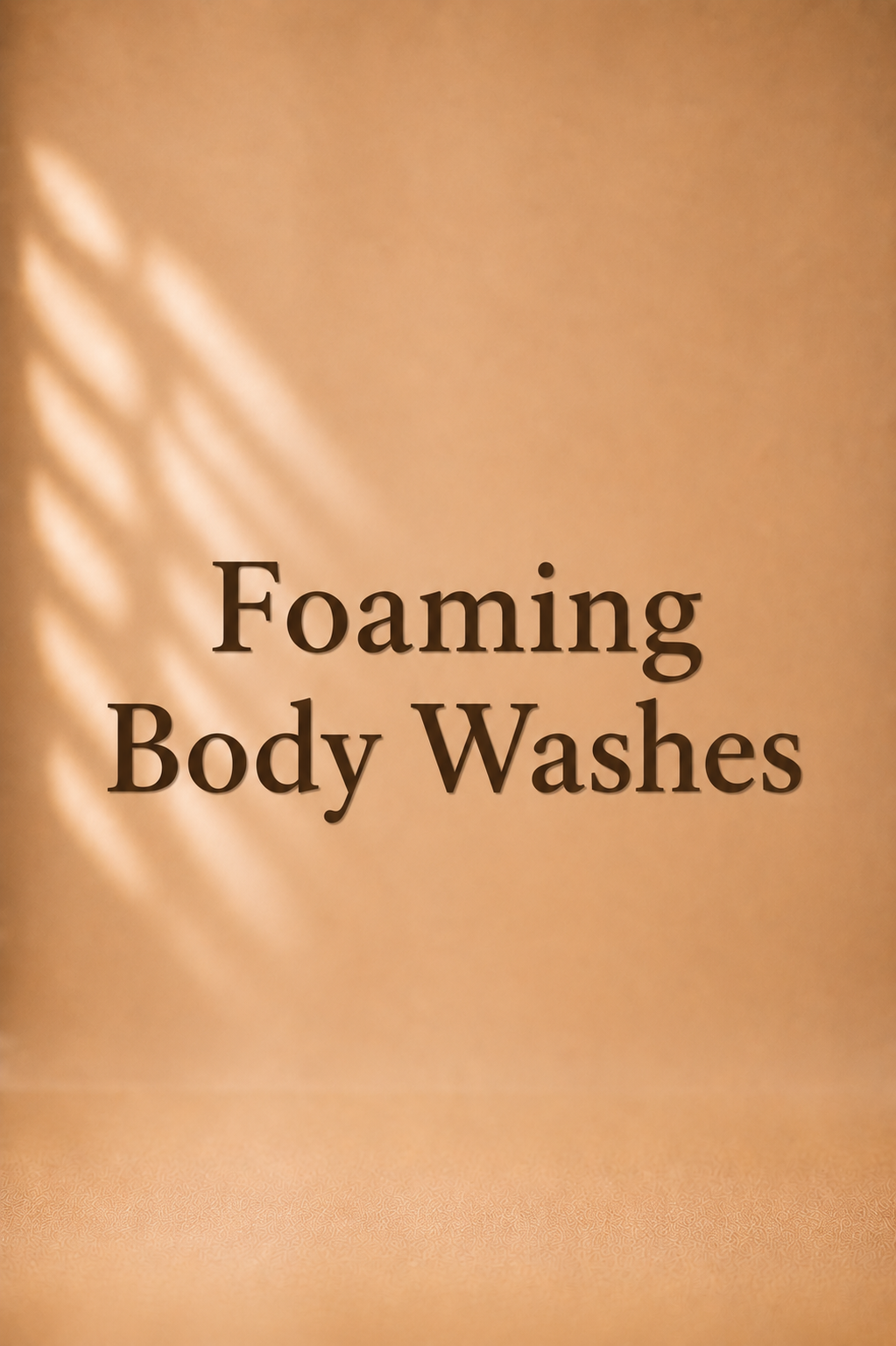 Foaming Body Washes