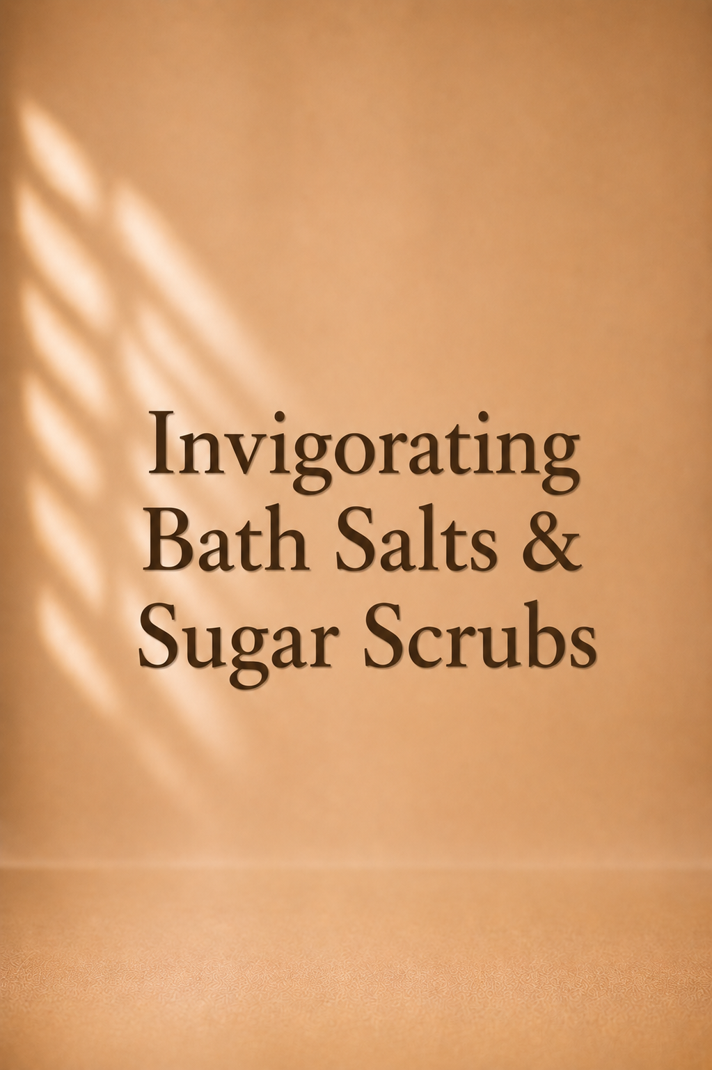 Invigorating Bath Salts & Sugar Scrubs